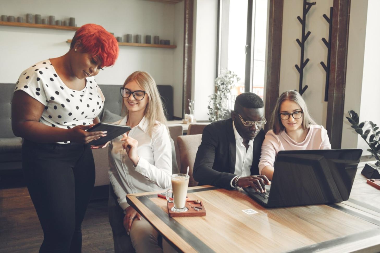Professional training environment with financial documents